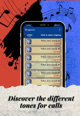 Police siren sounds android App screenshot 5